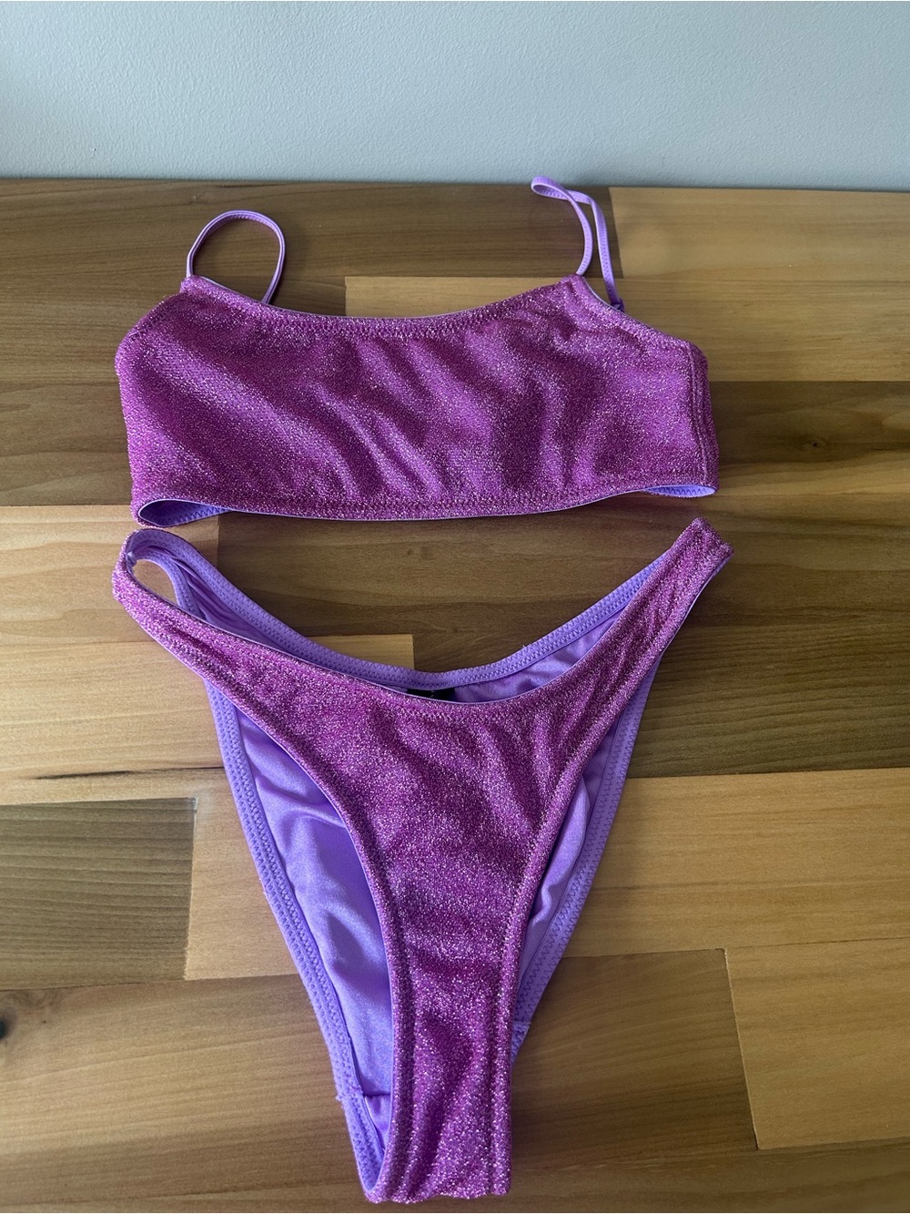 Triangl Bikini Set Purple Marina Sparkle